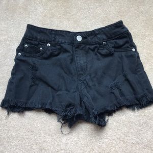 Girls black shorts.